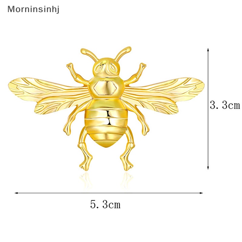 Mornin Retro Alloy Bee Bros Pin Untuk Wanita Pakaian Kerah Mantel Pesta Perhiasan Aksesoris id