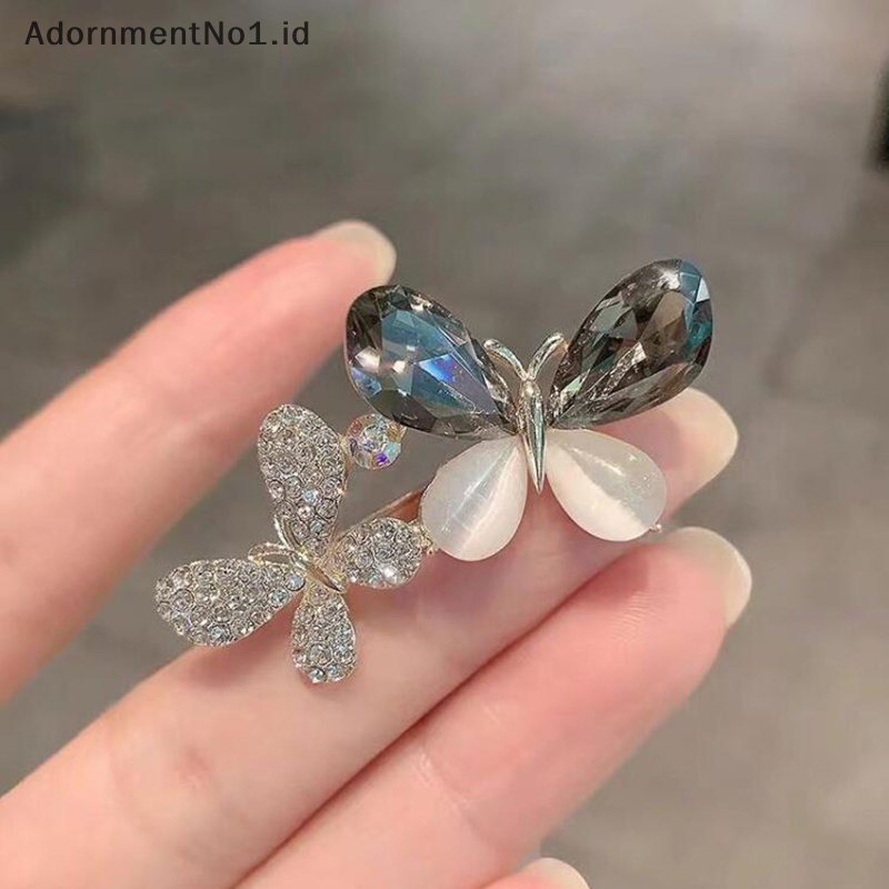 [AdornmentNo1] Bros Serangga Vintage Butterfly Brooch Pin Perhiasan Untuk Wanita Aksesoris Hadiah Aksesoris [ID]