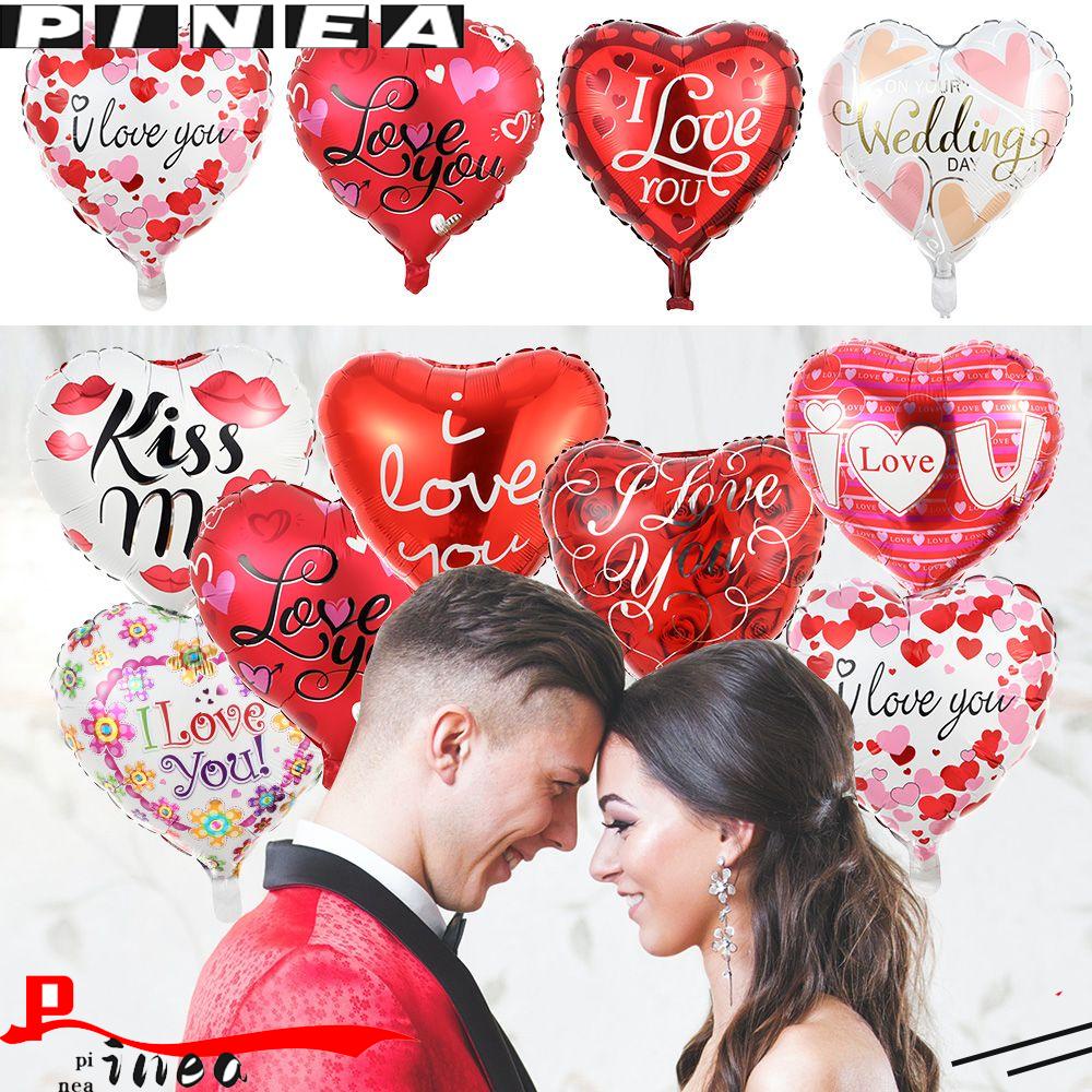 Nanas 5 Pcs 18 Inch Aluminium Foil Balon Romantis Dekorasi Pesta Pernikahan Nikmat Hari Valentine