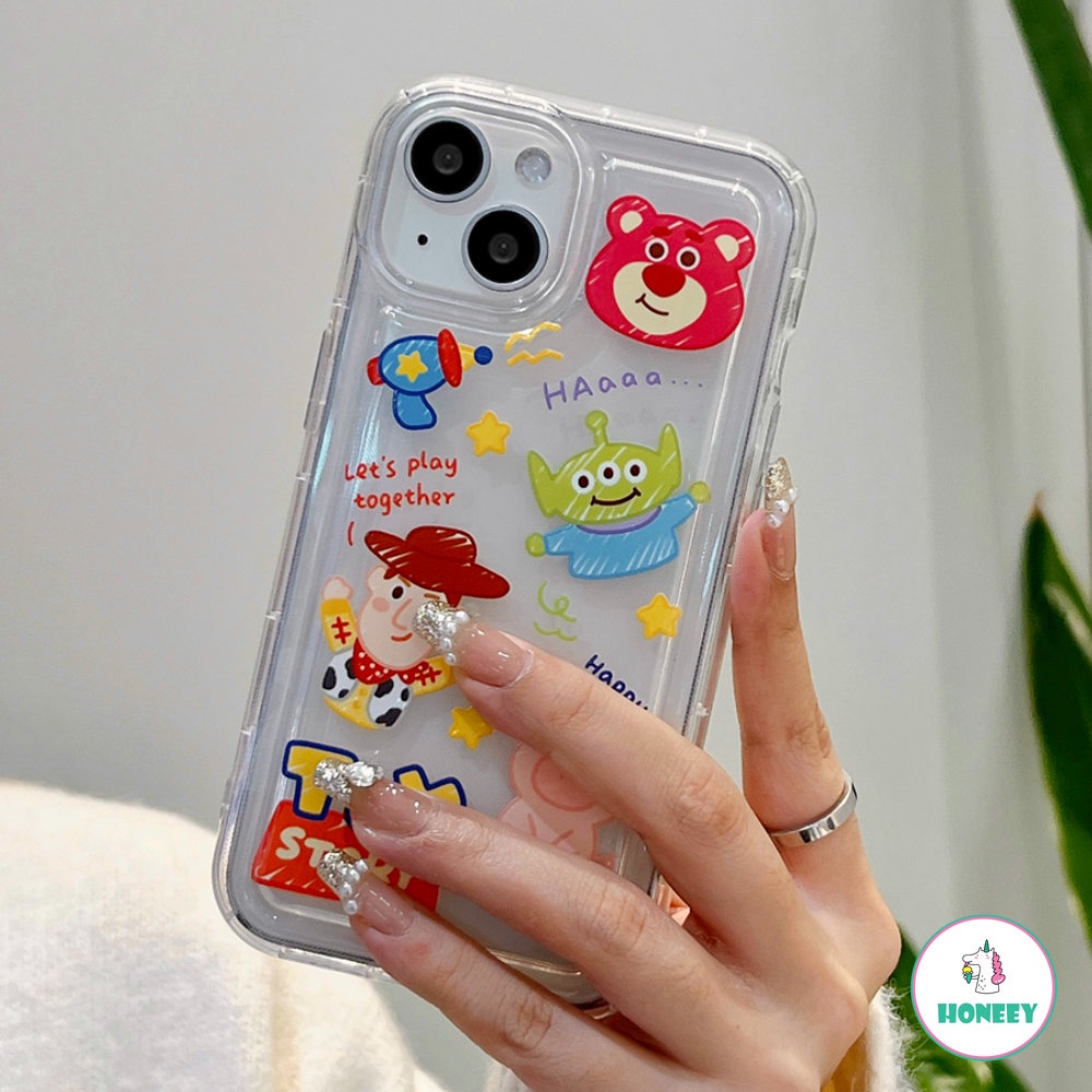 IPHONE Case Karakter Toy Story Kartun Untuk Iphone13 12 11 Pro Max 14 Pro Max Plus X XR Xs6 7 8 Plus G Soft Clear Back Cover