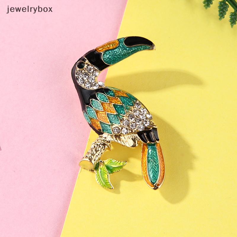 [jewelrybox] Wanita Flamingo Kristal Burung Phoenix Hewan Burung Owl Breastpin Bros Pin Perhiasan Butik