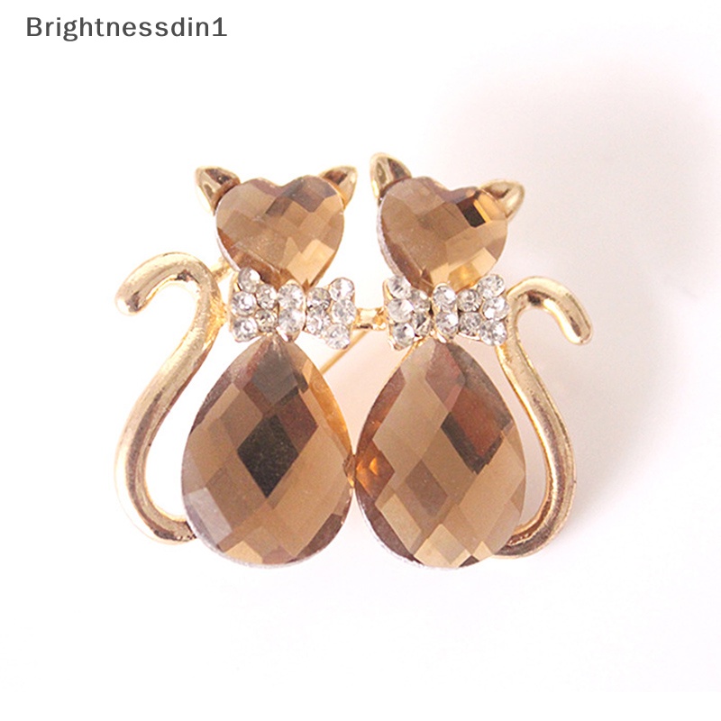 [Brightnessdin1] Wanita Bros Syal Bling Bling Kristal Berlian Imitasi Bunga Bros Pin Butik