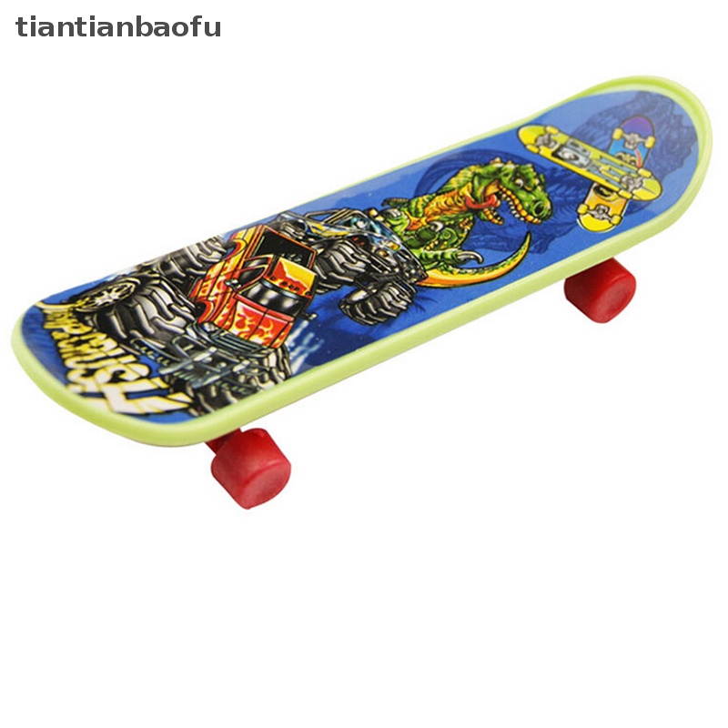 [tiantianbaofu] 1x Mini Finger Board Skateboard Novelty Anak Laki-Laki Perempuan Mainan Hadiah Untuk Pesta 3.7 &quot;Boutique