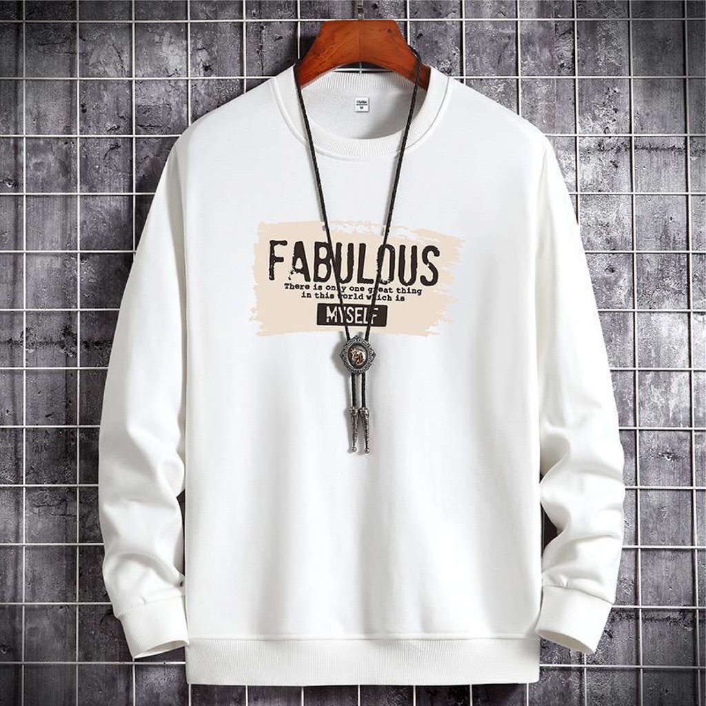 Bisa Bayar Di Tempat/ BS//T-SHIRT FABULOUS BAJU TANGAN PANJANG PRIA FASHION REAL PICTURE