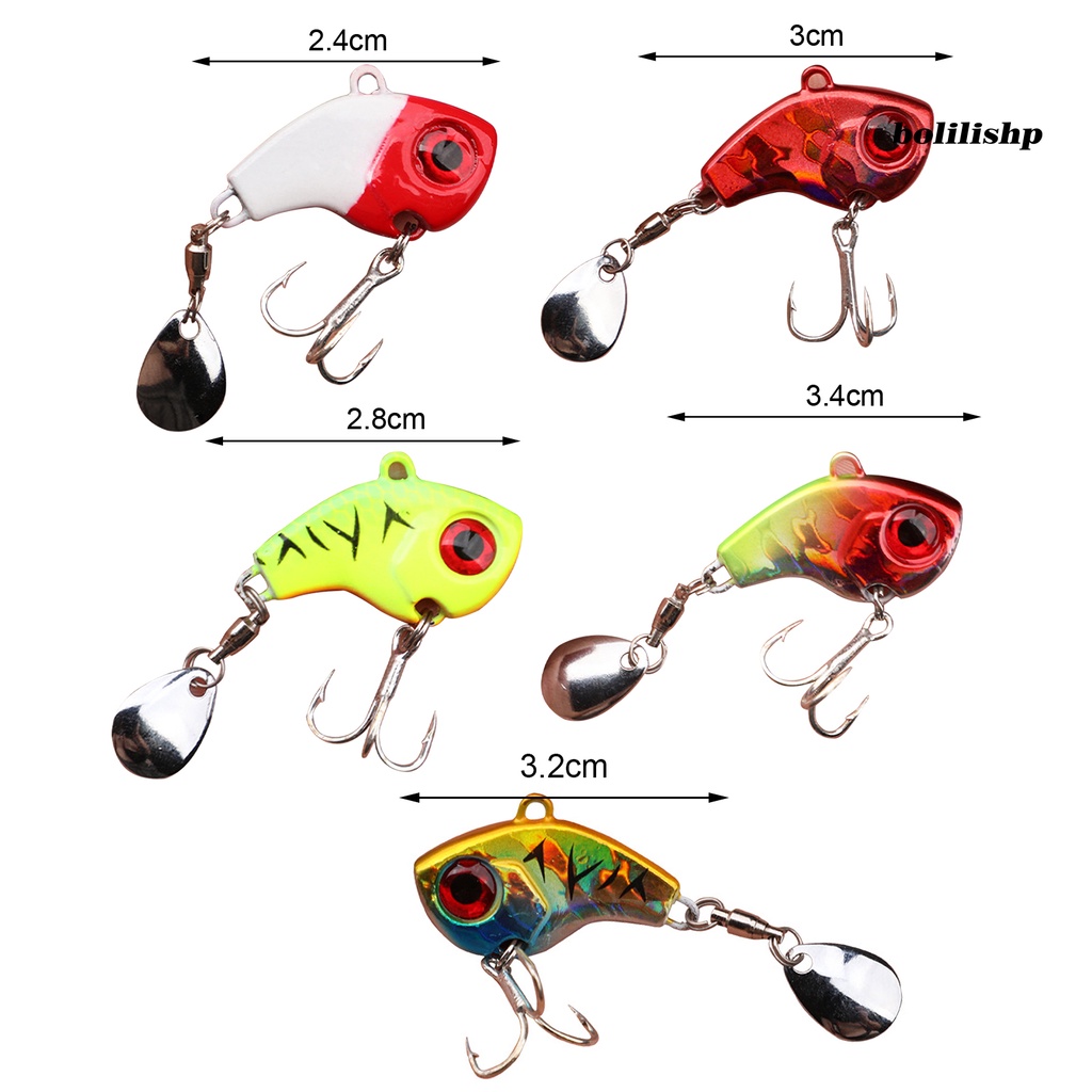 Bo-bait Treble Hook 3D Simulasi Fisheye Reflektif Angling Senyawa Logam Sequin Umpan Memancing Luar Ruangan