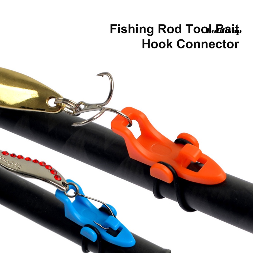 Bo-fishing Hook Keeper Anti-slip Dengan Alas Anti Selip Universal Pemasangan Mudah Karet Elastis Band Fix Hook Lubang Besar Alat Pancing Umpan Kait Konektor Lure Aksesoris