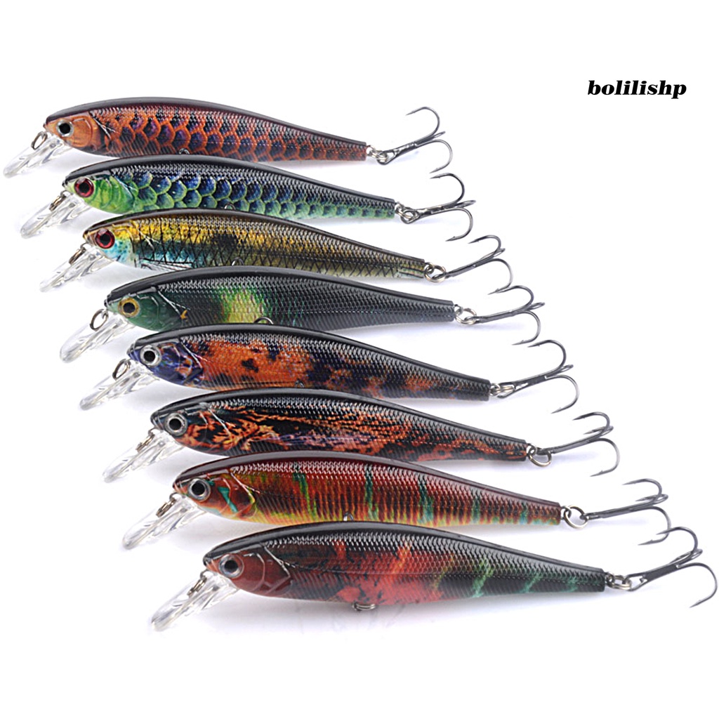 Bo-11.8 Cm/13.5g Ikan Kecil Umpan Tajam Kait Simulasi Wobbler Mengambang Bionic Universal Fishing Tackle Profesional Bass Laut Memancing Umpan Buatan Umpan Keras Perlengkapan Memancing