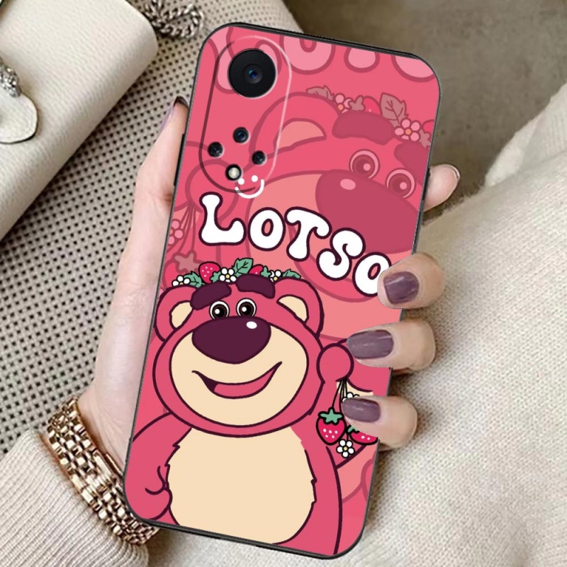 Aplikasikan Strawberry Bear IPhone13/14promax Apple12 /11 Case Handphone Kartun Xr All-inclusive Xs Soft 678p