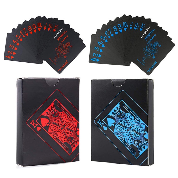 MBOISGET - DEDOMON Kartu Remi Plastik Anti Air Waterproof poker plastic cards