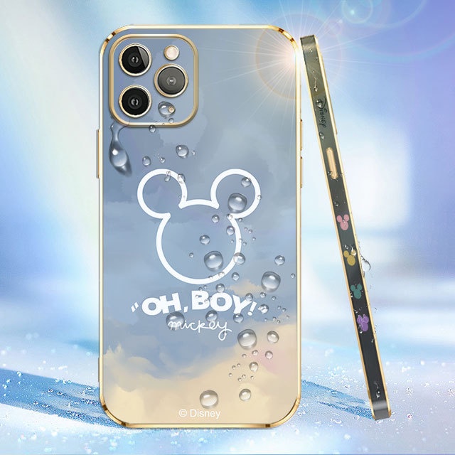 Oh Boy Mickey Mouse Plating Silicone Case For Xiaomi Redmi 7 7A 8 8A 9 9C 9A 10A 9T Protection Soft 