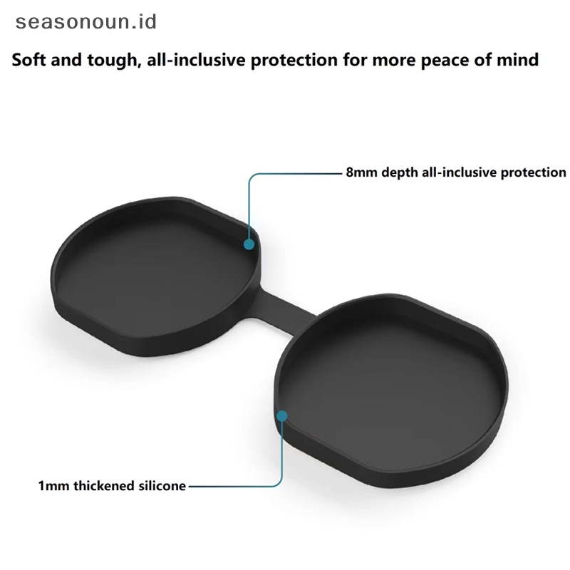 Seasonoun Untuk PSVR2 Kacamata Menebal Silikon Penutup Pelindung fpr PSVR2 Helm Debu Pelindung Karet Case GP-513.
