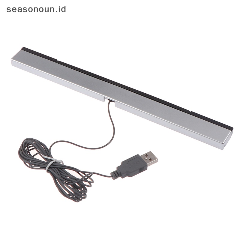 Seasonoun Wii Sensor Bar Wired Receivers IR Signal Ray USB Plug Pengganti Nitendo.