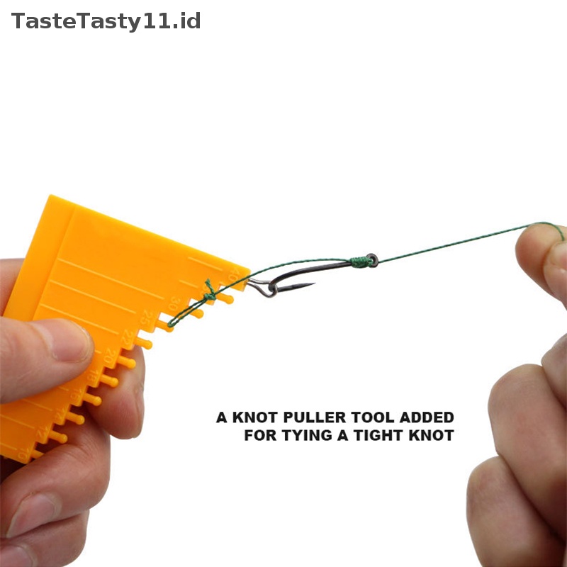 Tastetasty 1x Carp Fish Hook Knotg Alat Pengait Lapis Hair Holder Making Hook Chain Fish.