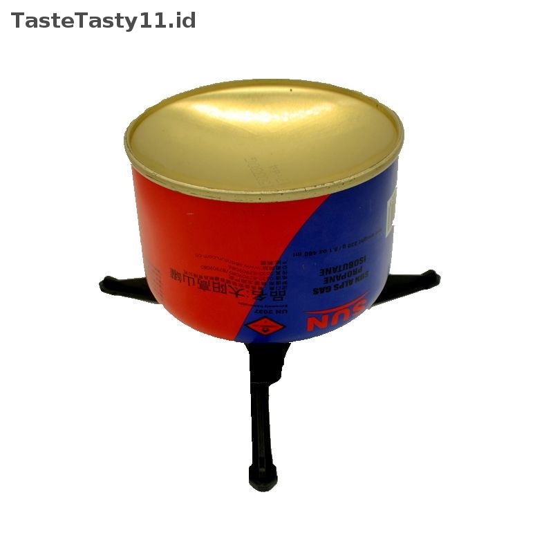 Tastetasty Dudukan Alas Kompor Gas Camping Outdoor Cartridge Canister Tripod Braket.