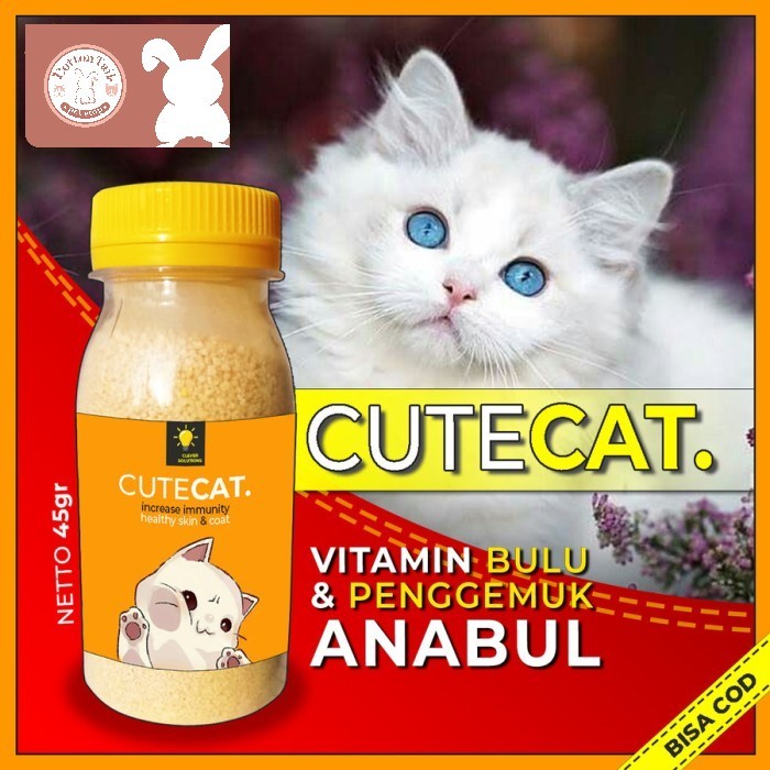 Cute Cat Vitamin Penggemuk &amp; Penumbuh / Pelebat Bulu Kucing ~ CuteCat