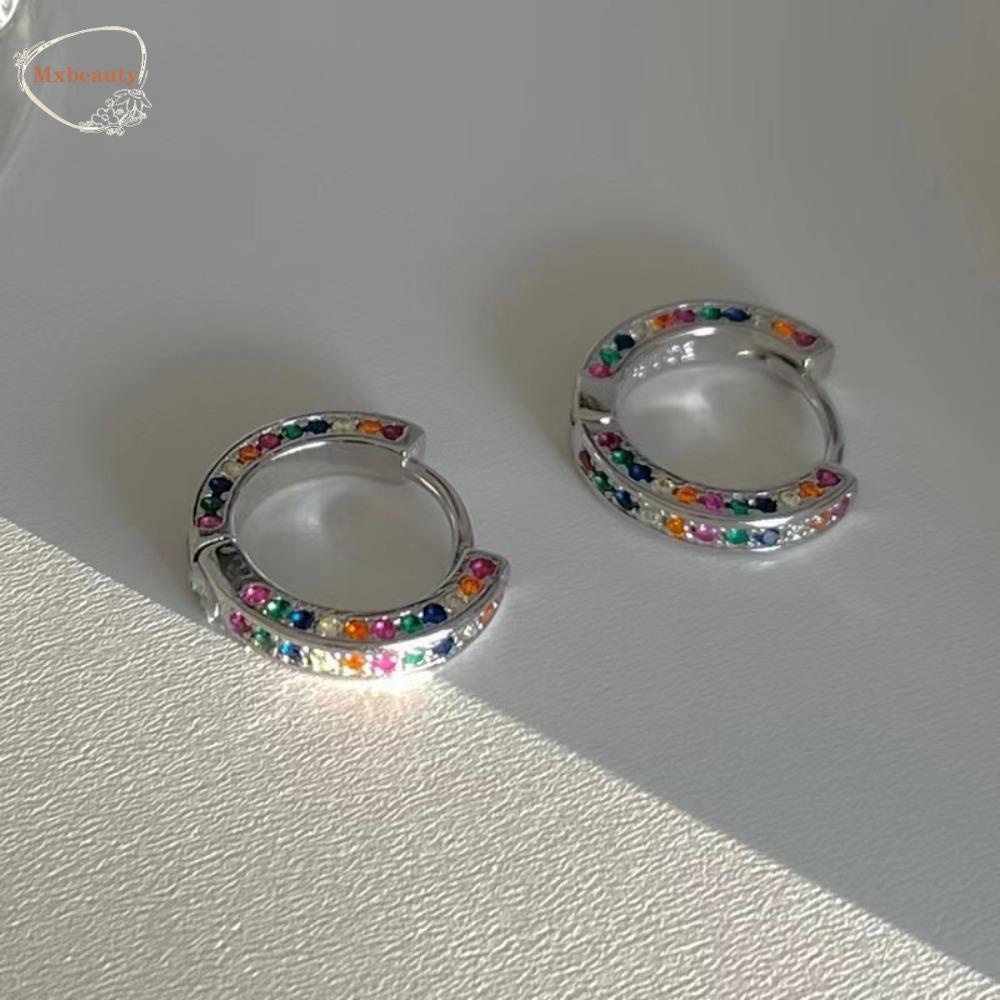 Mxbeauty Anting Berlian Imitasi Elegan Anti Alergi Fashion Alloy Zircon Aksesoris Gaya Korea Sederhana