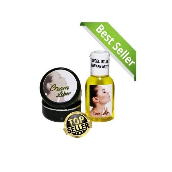 Ready Stock COD / PAKET MURAH Cream Leher + Toner Leher Pemutih Leher Cream Pemutih Leher Toner Pemu
