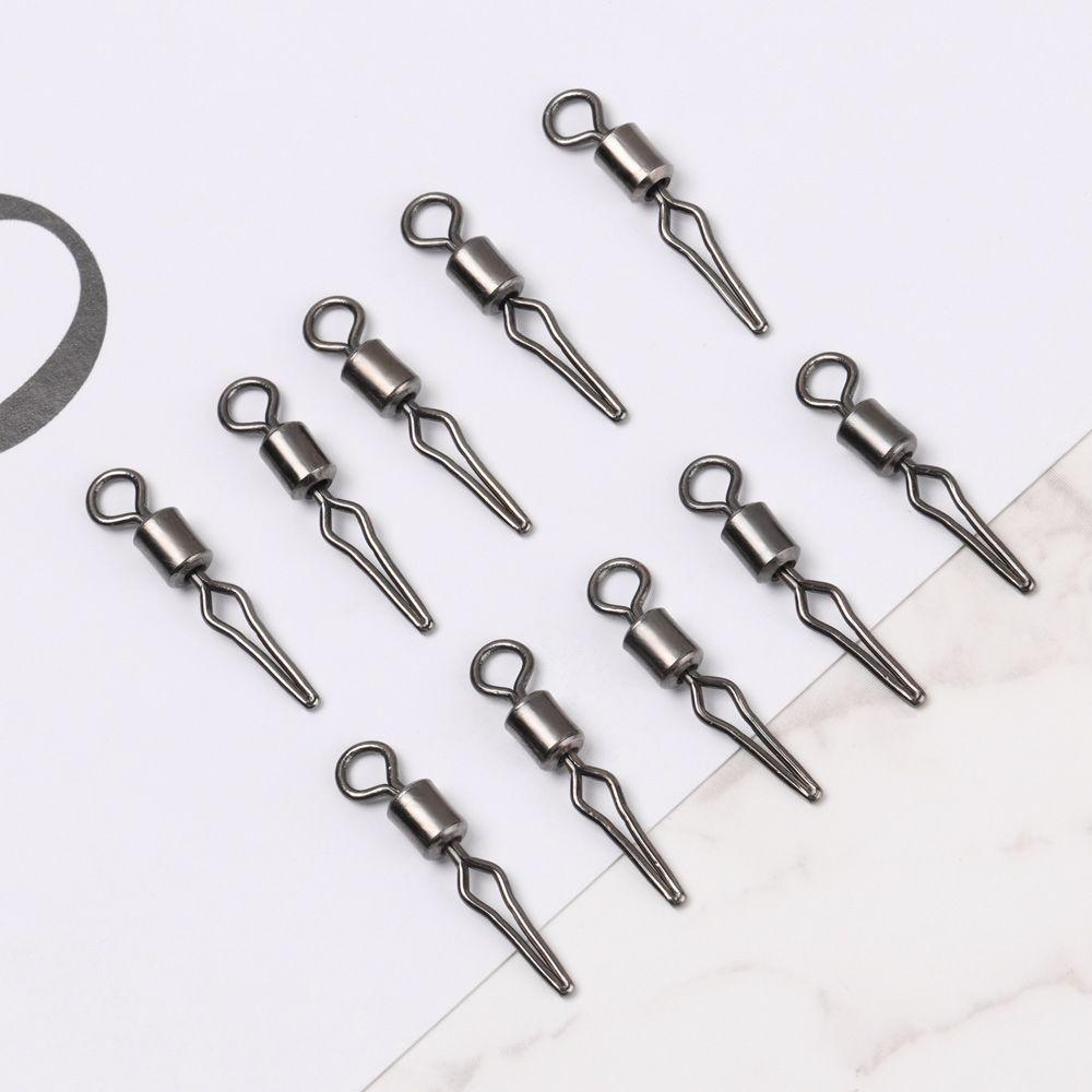 Lanfy Putar Dengan Klip Garis Samping 100pcs Kekuatan Penarikan Kuat Gaya Amerika Sub Penjepit Aksesoris Dengan Snap Rotating Swivel Fishline Clamp