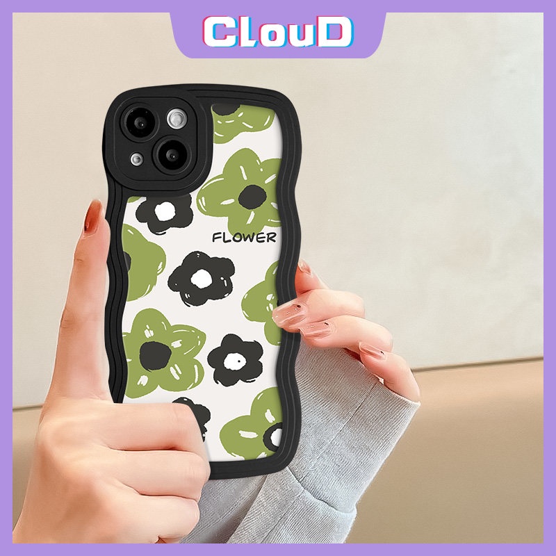 Case Bunga Lukisan Cat Minyak Untuk Redmi 9A 9 10 12C 10C 9T A1 10A 9C A1+Redmi Note11 9s 10s 11s 10 8 9 Pro POCO M3 X3 NFC Pro Mi 11T Pro Wavy Edge Summer Fresh Flower Lembut Sarung