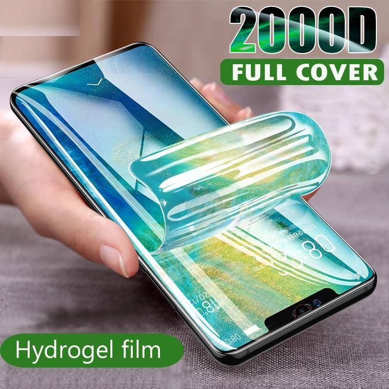 3pcs Film Hydrogel Bening Untuk Huawei Enjoy 60 60x50z 20e 10e 10s 20SE 9 9E 9S Pelindung Layar Anti blue light Untuk Huawei Enjoy Z20 10 Plus Bukan Kaca