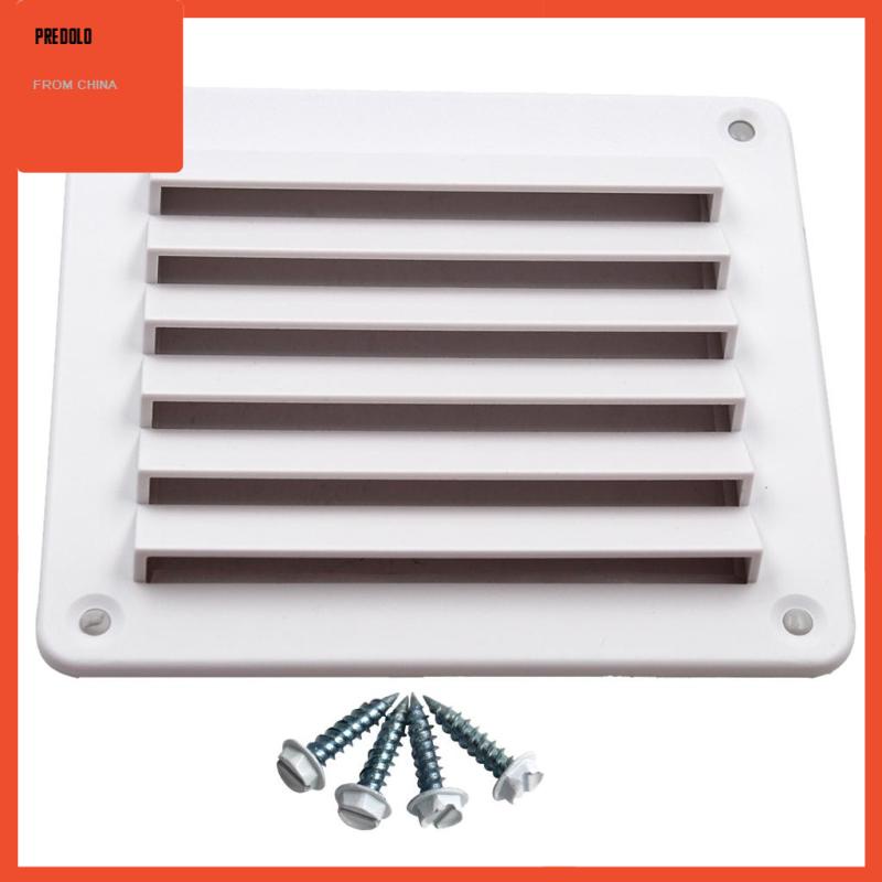 [Predolo] Abs Lubang Angin Persegi Panjang Louvered Untuk RV Boat Marine - 140mm x 125mm