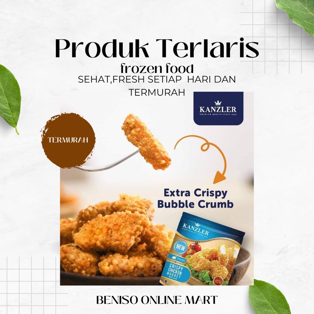 

TERMURAH!! Kanzler Crispy Chicken Nugget 450gr -EF