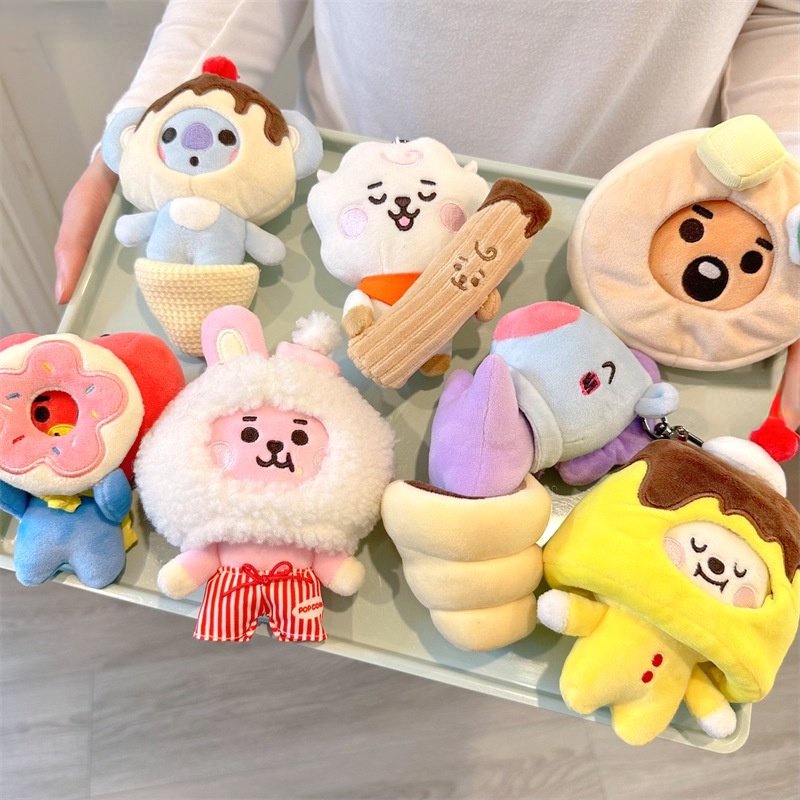 10 cm Tren Baru Liontin Boneka Mewah Gantungan Kunci Liontin Tas Boneka Liontin