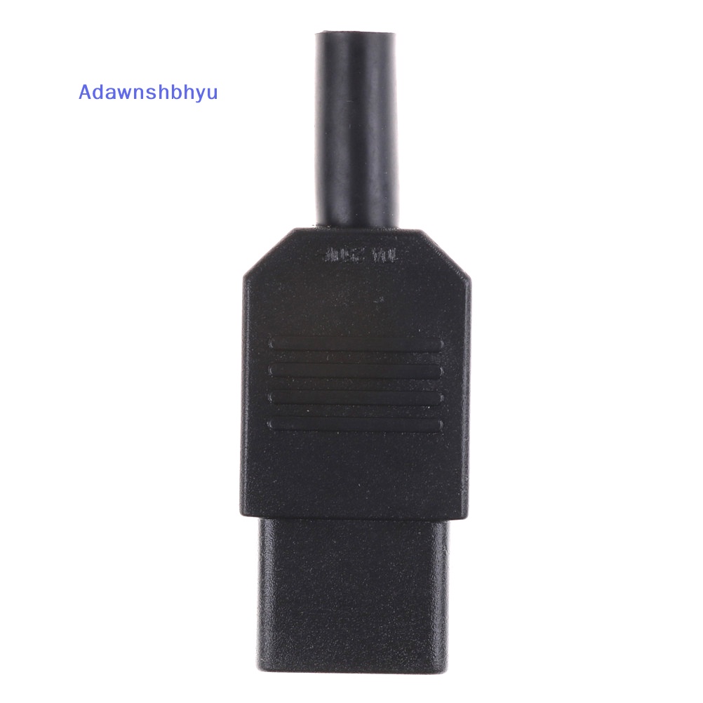 Soket Adhyu Hitam 3pin 10A /250V IEC 320c13 Female Plug Rewirable Power Connector ID