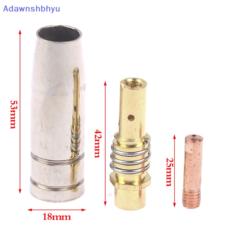 Adhyu 3pcs Plasma Welder Binzel 15AK Torch Welding Nozzle Untuk Mesin Las MIG ID