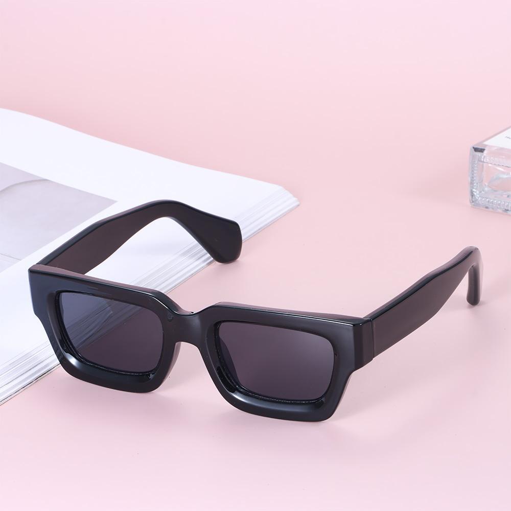 Lily Rectangle Sunglasses Fashion Wanita &amp; Pria Perlindungan UV Kacamata Matahari Kotak Kecil