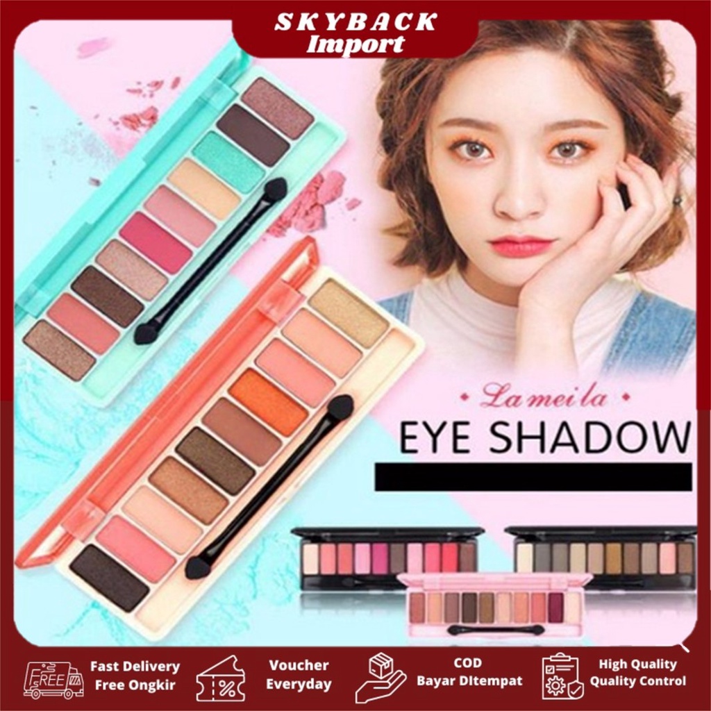 Lameila Eyeshadow  Pallete Matte 10 Warna SK