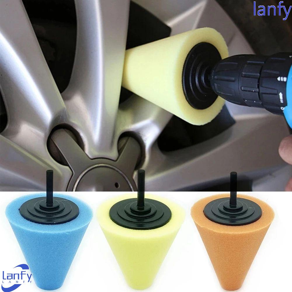 Lanfy Spons Poles Roda Aksesoris Mobil Auto Tools Car Polisher Hub Buffing Burnishing Ball Spons Poles Ban