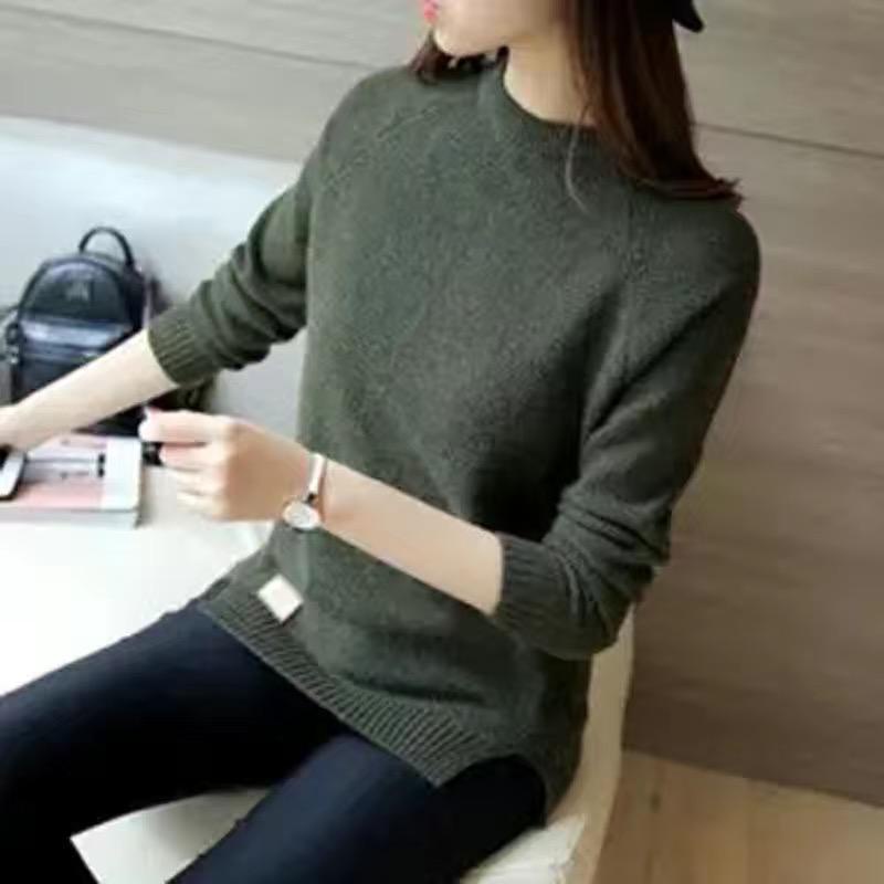 IMPORT WOMAN SLIM TOP JEAN WINTER AUTUMN OUTFIT BAJU WANITA MUSIM DINGIN MUSIM GUGUR KOREAN STYLE