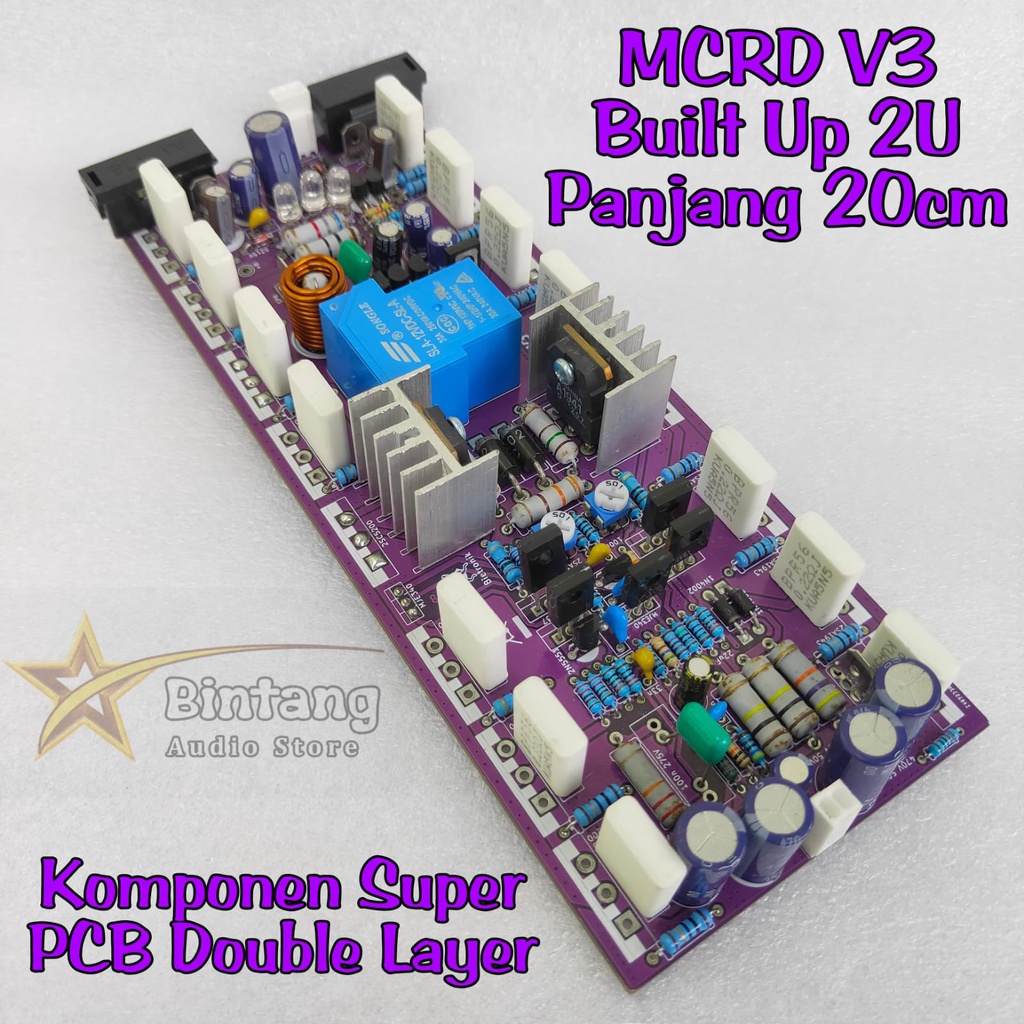 Kit Driver Power MCRD V3 Built Up 2U 20CM PCB Dobel Layer