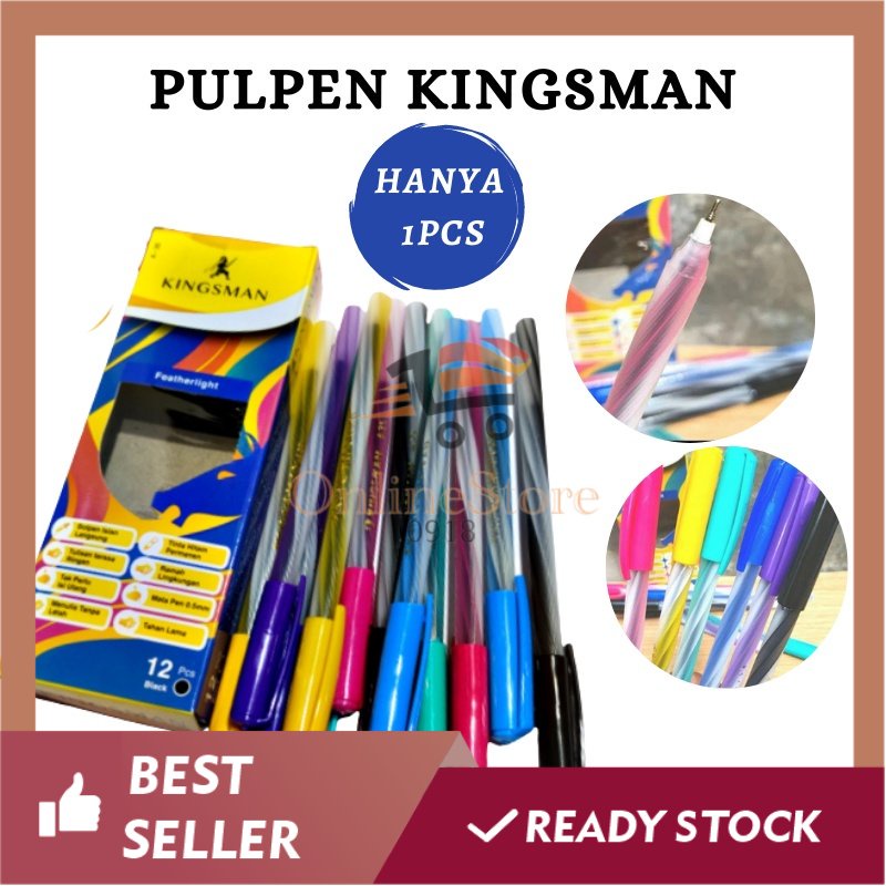 

OS -F208- Pulpen Kingsman 1 Pcs - Alat Tulis Pulpen Tinta - ATK Pulpen Per-pcs