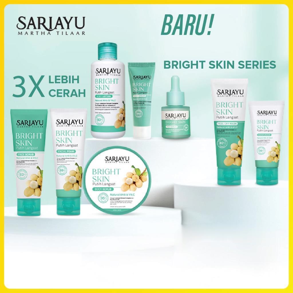 ★ BB ★ SARIAYU Bright Skin Putih Langsat Series | Facial Foam - Body Scrub - Moisturizer - Face Serum - Night Cream Lotion |