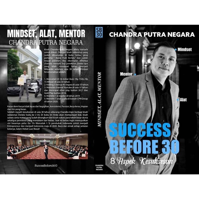 

TERLARIS ! [SIAP KIRIM] SELURUH DUNIA BUKU SUCCESS BEFORE 30 CARA SUKSES SB30 FREE TANDA TANGAN ASLI