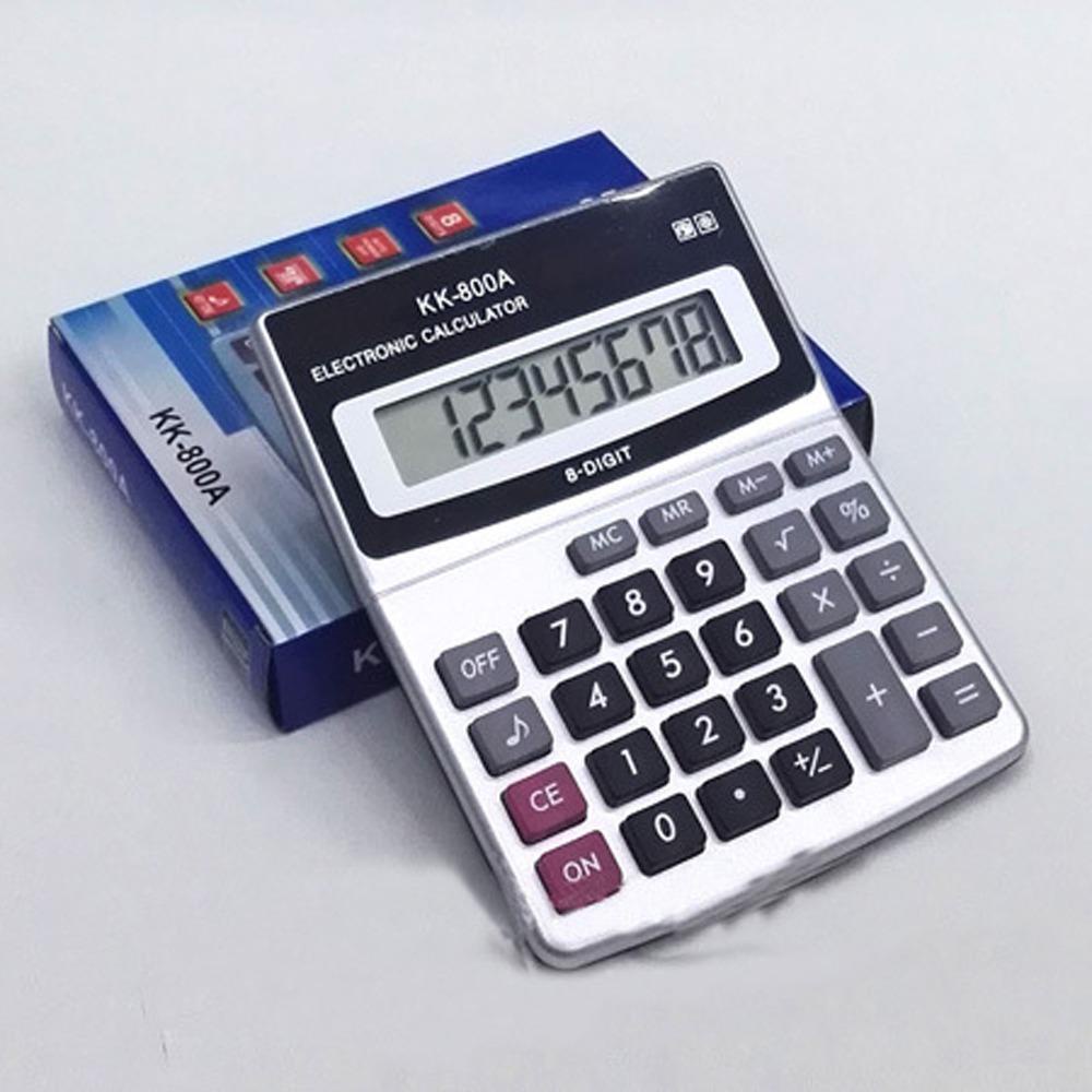 Lanfy Calculadora Font Besar Untuk Keperluan Penyejukan Ukuran Kecil KK-800A Alat Kantor 8digit Display Alat Hitung