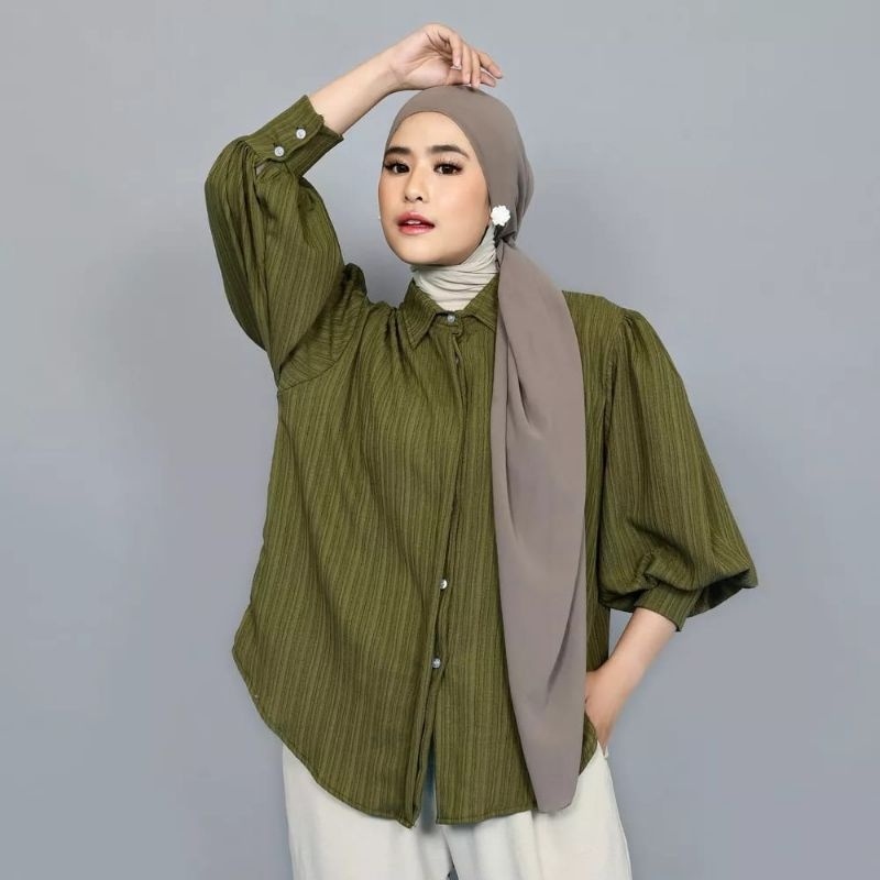 PGMT - Kemeja Balon Atasan Lady Crush Atasan Kemeja Wanita Balon Baby Crush Kekinian