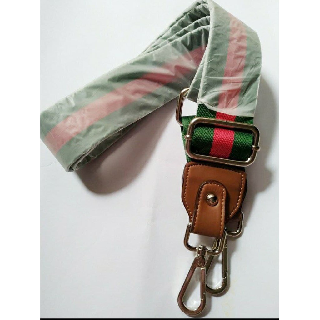LONGSTRAP/LONG STRAP/ TALI TAS SLEMPANG MOTIF  KULIT LIPAT ,TAN
