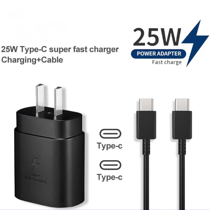 Untuk Samsung Typec Ke Type C 3A Kabel Cas Charger PD 25W Super Cepat