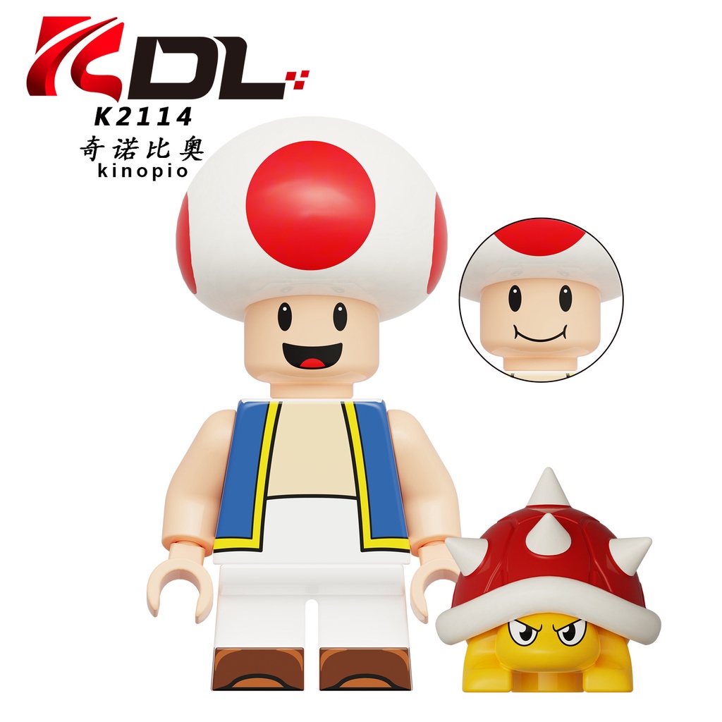 Plumber Baby Luigi Mario Rakitan Blok Bangunan Mainan Mini Kreatif Boneka Dekorasi Hadiah