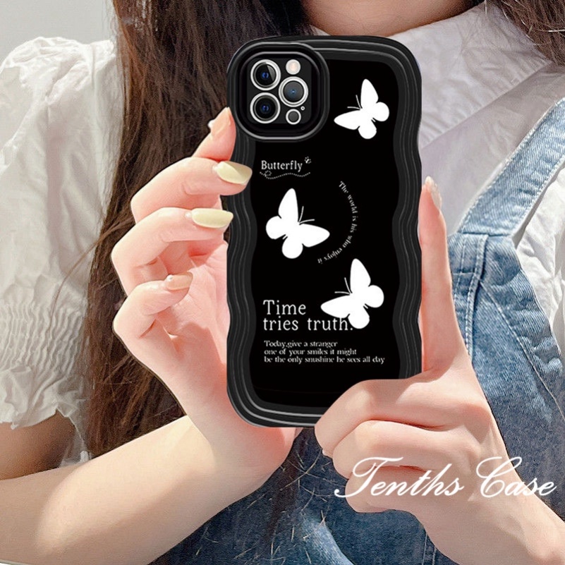 Untuk Samsung S23 S22 S21 S20 Plus S23 S22 S21 S20 Ultra S20 FE S21 FE Note 20Plus Note 20Ultra Wave Edge Butterfly Tulip Phone Case