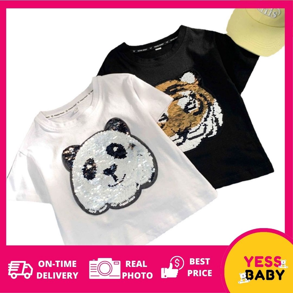 YESSBABY COD KNIGHT TIGER KAOS ANAK IMPORT BAHAN ADEM (UMUR 1-5 TAHUN ) lengan pendek pakaian santai import