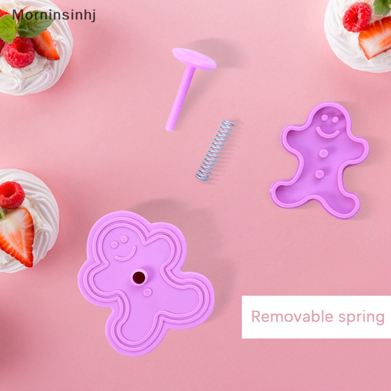 Mornin 4Pcs Cetakan Stempel Kue Kering Cetakan Kue Biskuit Plunger Cetakan Pastry Baking Tools id