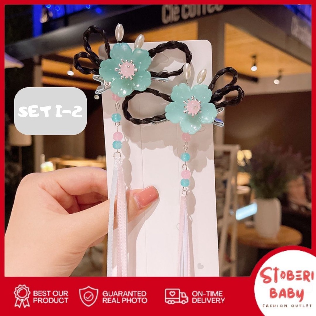 stoberi baby - JEPIT HUANZOU Set Jepit Korea Jepit Rambut Hair Clip Anak Perempuan