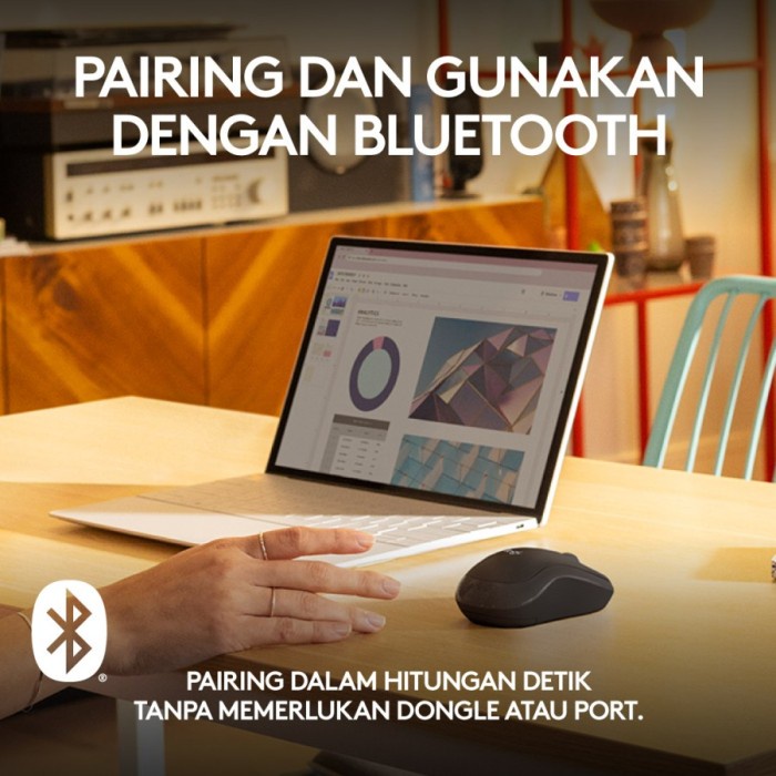 Logitech M240 Silent Bluetooth Mouse - Garansi Resmi 1 Tahun