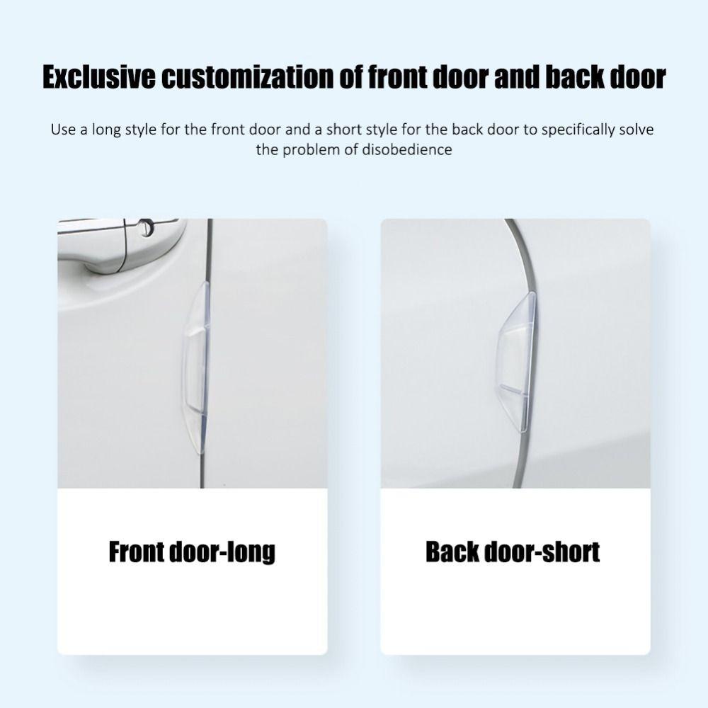 TOP Pelindung Pintu Mobil Invisible High Quality Interior Mobil Elastis Tinggi Lembut Karet Mobil Bumper Stiker