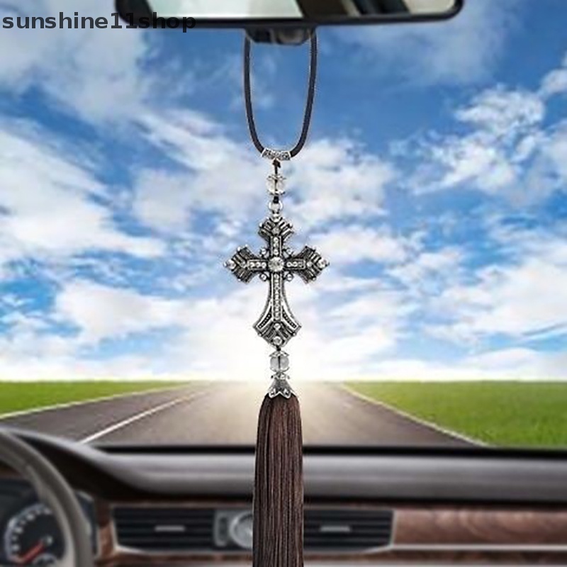 Sho Liontin Mobil Salib Yesus Mobil Hiasan Spion Spion Gantungaksesoris N