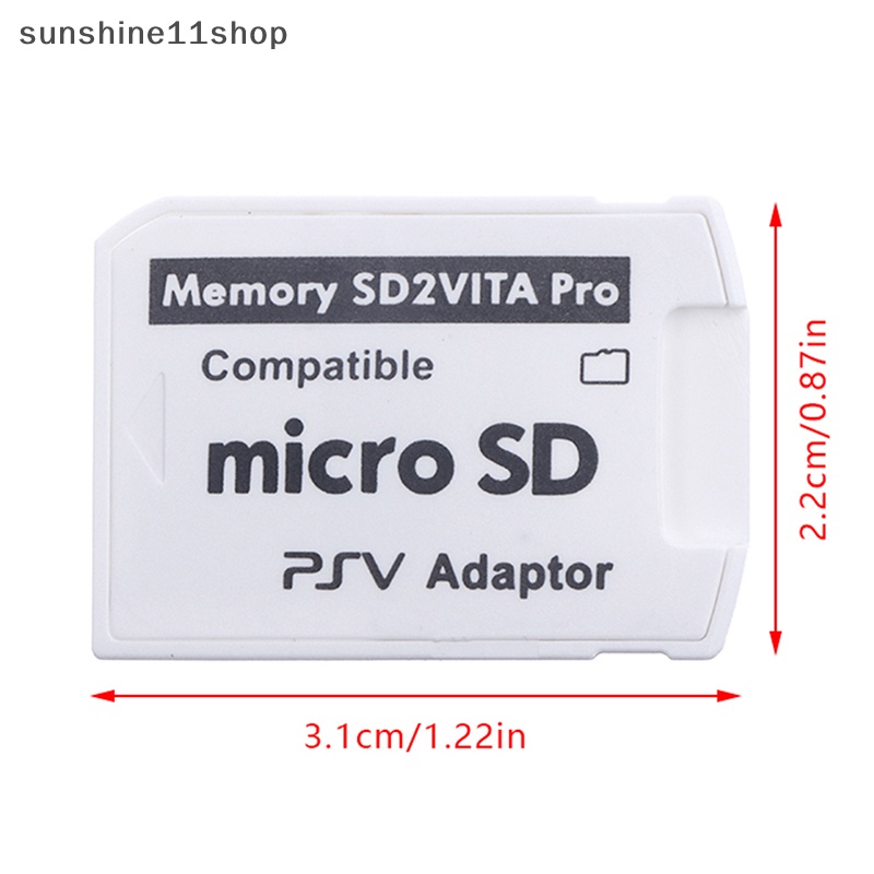 Sho Adapter Kartu Memori Untuk Sony PlayStation VITA SD2 VITA Pro Henkaku 3.65 System N